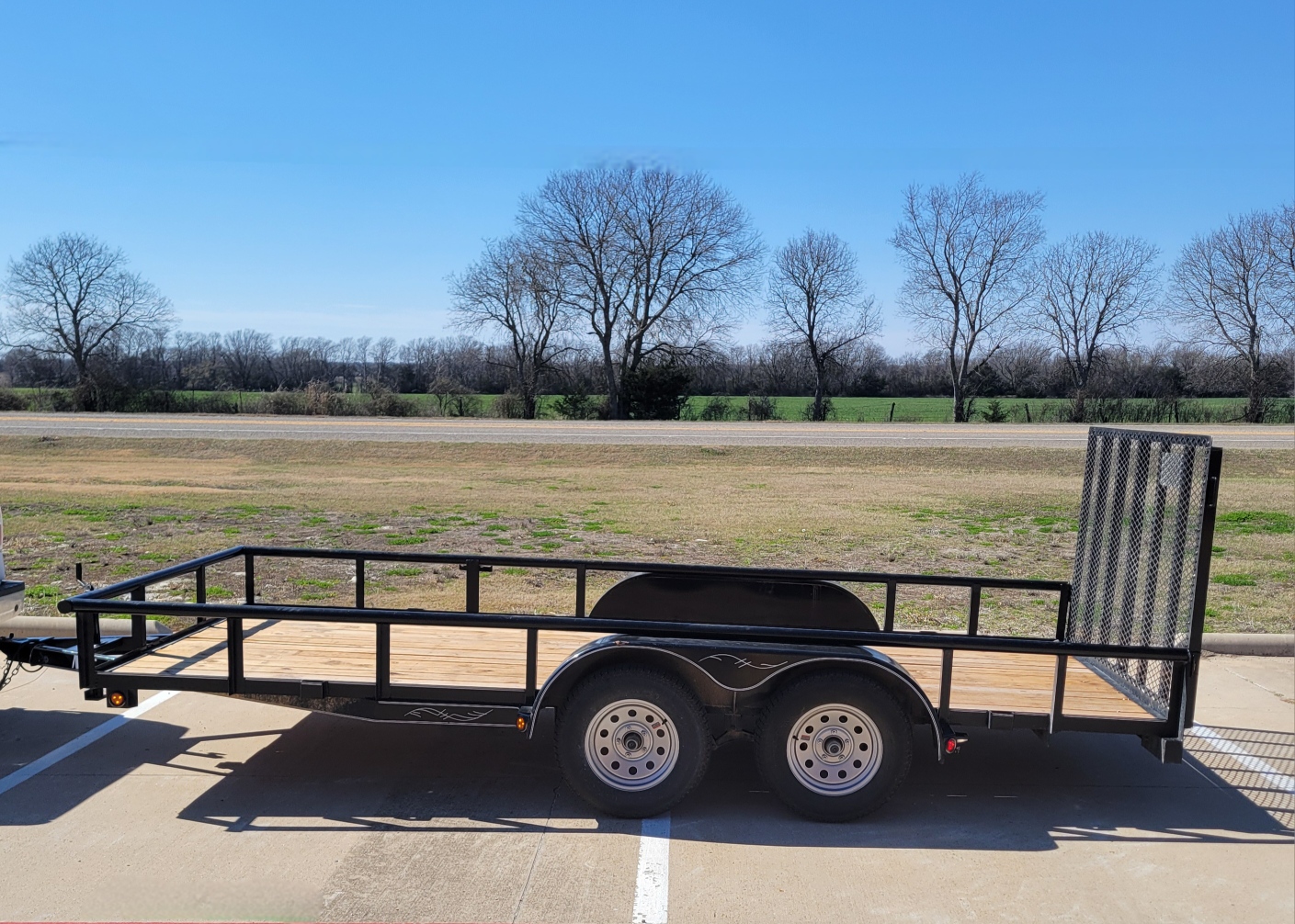 83 inch by 16 foot utility trailer available for rent in McKinney, TX — Iron Yoke LLC